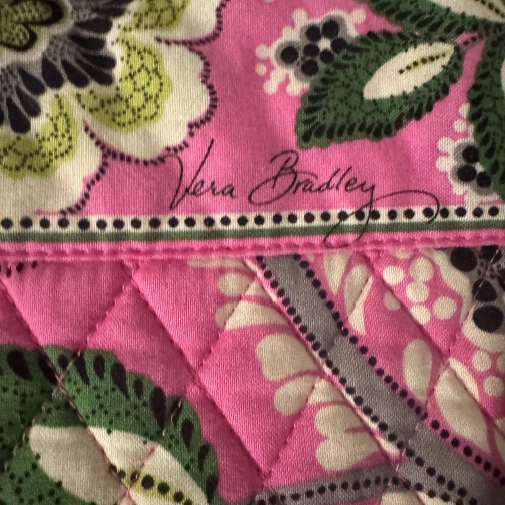 Vera Bradley Floral Pink Quilted Tote Bag - Picture 3 of 8